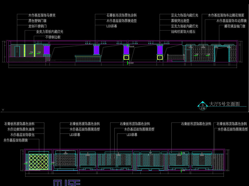 原创全套时尚<a href=https://www.yitu.cn/su/7948.html target=_blank class=infotextkey>酒吧</a>CAD施工图高清效果图