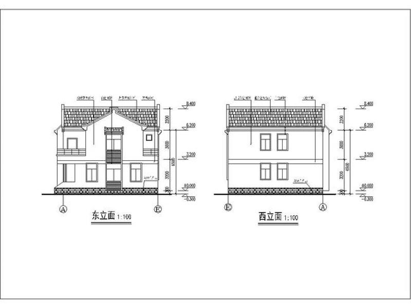 原创现代中式别墅cad建筑<a href=https://www.yitu.cn/su/7590.html target=_blank class=infotextkey>设计</a>图