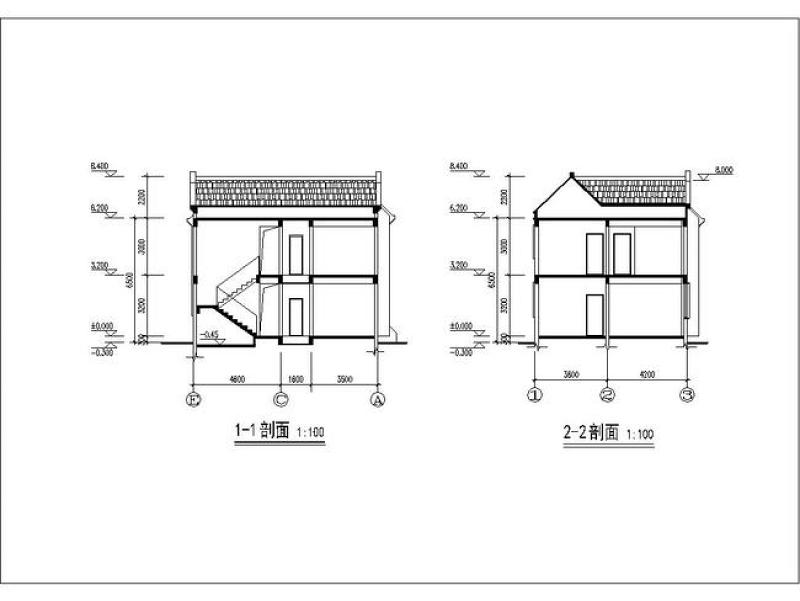 原创现代中式别墅cad建筑<a href=https://www.yitu.cn/su/7590.html target=_blank class=infotextkey>设计</a>图