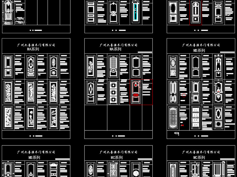 原创原木门款式和欧式豪华门套CAD图库-版权<a href=https://www.yitu.cn/su/7381.html target=_blank class=infotextkey>可商用</a>