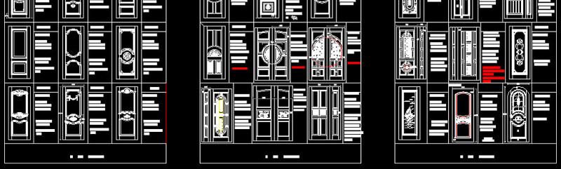 原创原木门款式和欧式豪华门套CAD图库-版权<a href=https://www.yitu.cn/su/7381.html target=_blank class=infotextkey>可商用</a>