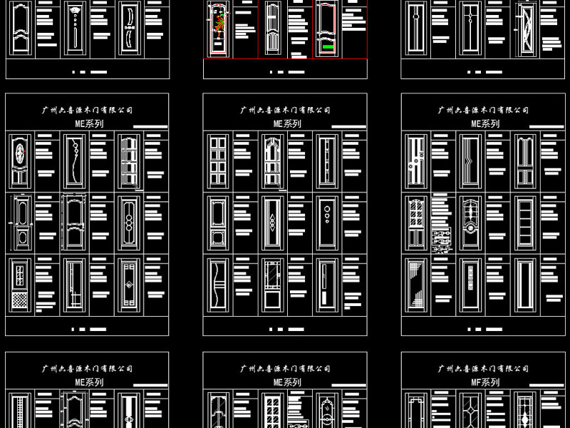 原创原木门款式和欧式豪华门套CAD图库-版权<a href=https://www.yitu.cn/su/7381.html target=_blank class=infotextkey>可商用</a>