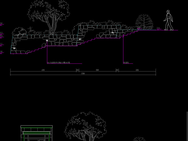 原创园林台阶坡道CAD<a href=https://www.yitu.cn/su/7590.html target=_blank class=infotextkey>设计</a>图