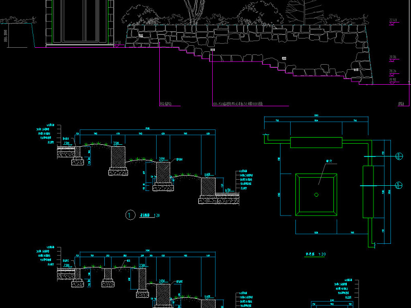 原创园林台阶坡道CAD<a href=https://www.yitu.cn/su/7590.html target=_blank class=infotextkey>设计</a>图