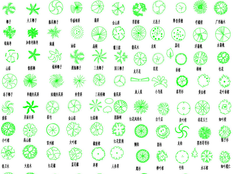 原创园林<a href=https://www.yitu.cn/sketchup/zhiwu/index.html target=_blank class=infotextkey><a href=https://www.yitu.cn/su/7836.html target=_blank class=infotextkey>植物</a></a>图例