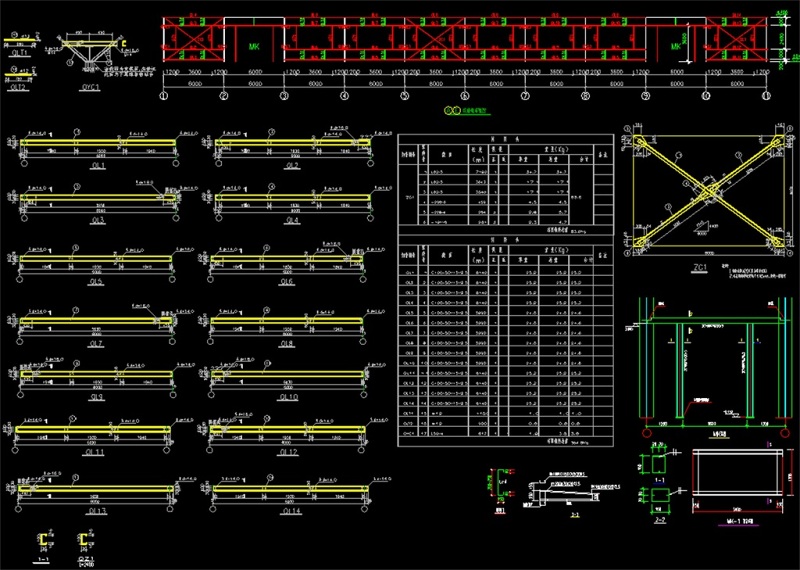 原创轻钢架结构厂房CAD<a href=https://www.yitu.cn/su/7590.html target=_blank class=infotextkey>设计</a>图-版权<a href=https://www.yitu.cn/su/7381.html target=_blank class=infotextkey>可商用</a>