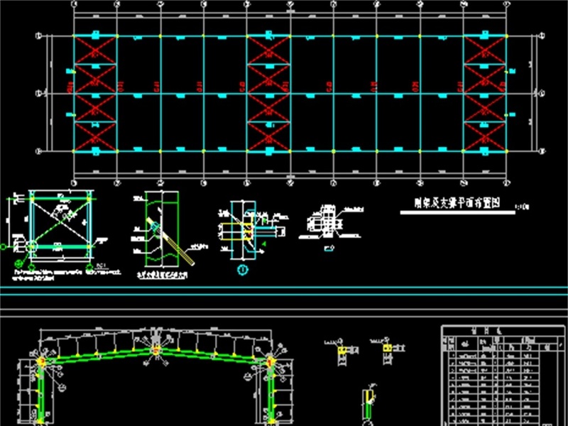 原创轻钢架结构厂房CAD<a href=https://www.yitu.cn/su/7590.html target=_blank class=infotextkey>设计</a>图-版权<a href=https://www.yitu.cn/su/7381.html target=_blank class=infotextkey>可商用</a>