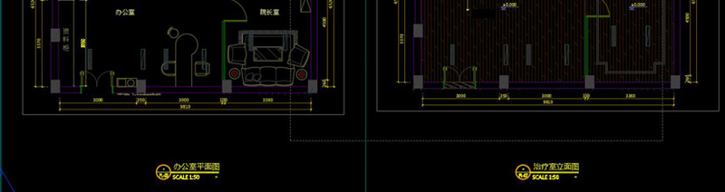 原创全套中医馆CAD施工图效果图