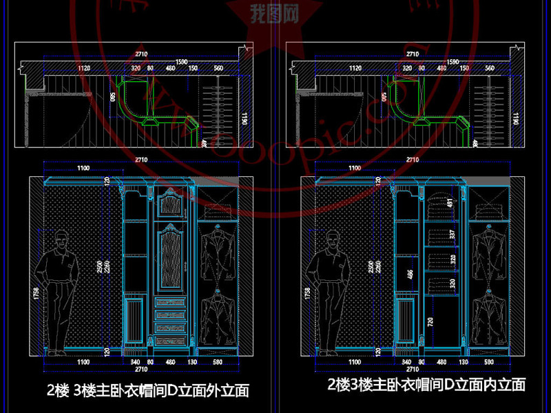 原创别墅护墙板柜类中西厨案例CAD<a href=https://www.yitu.cn/su/7937.html target=_blank class=infotextkey>图纸</a>