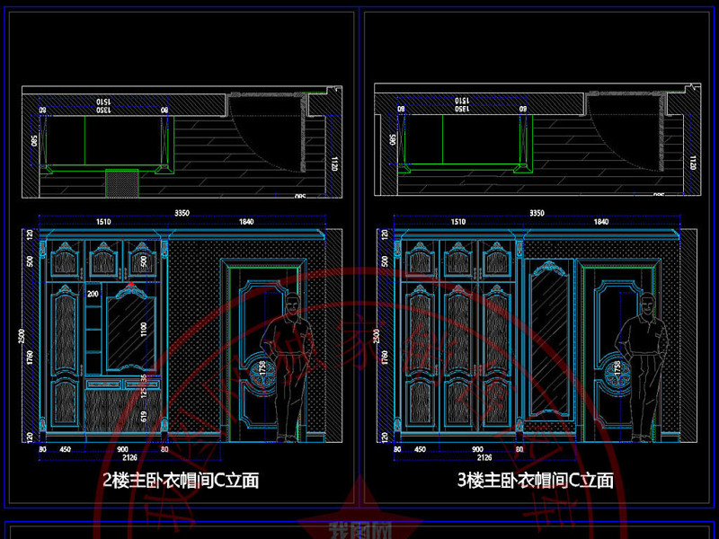 原创别墅护墙板柜类中西厨案例CAD<a href=https://www.yitu.cn/su/7937.html target=_blank class=infotextkey>图纸</a>