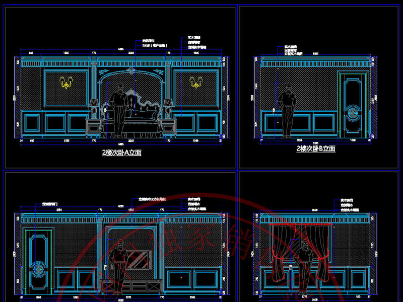 原创别墅护墙板柜类中西厨案例CAD<a href=https://www.yitu.cn/su/7937.html target=_blank class=infotextkey>图纸</a>