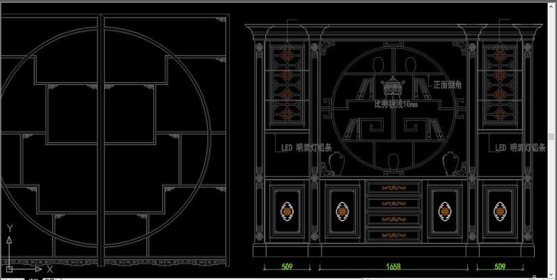 原创<a href=https://www.yitu.cn/su/7190.html target=_blank class=infotextkey>月洞门</a><a href=https://m.yitu.cn/su/zhongshibogujia.html target=_blank class=infotextkey>中式<a href=https://www.yitu.cn/sketchup/bogujia/index.html target=_blank class=infotextkey>博古架</a></a>CAD