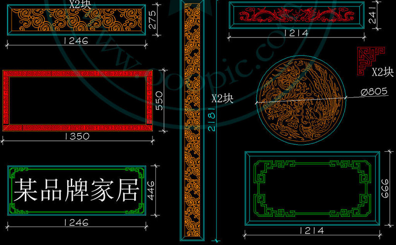 原创新中式屏风<a href=https://www.yitu.cn/sketchup/huayi/index.html target=_blank class=infotextkey>花</a>格隔断<a href=https://www.yitu.cn/su/8113.html target=_blank class=infotextkey>垭口</a>CAD图库-版权<a href=https://www.yitu.cn/su/7381.html target=_blank class=infotextkey>可商用</a>