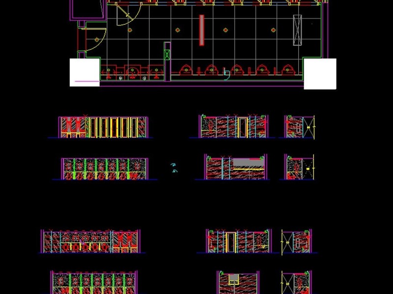 原创两套营业厅CAD建筑<a href=https://www.yitu.cn/su/7590.html target=_blank class=infotextkey>设计</a>图