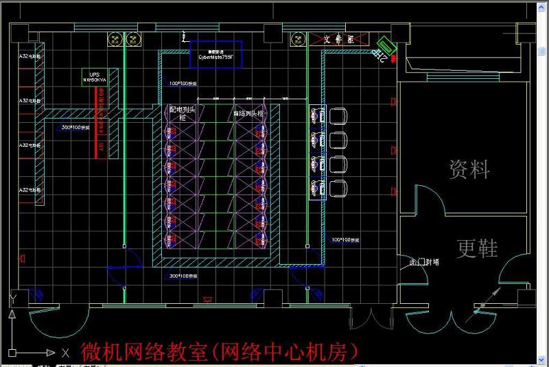 原创网络中心机房CAD<a href=https://www.yitu.cn/su/7590.html target=_blank class=infotextkey>设计</a><a href=https://www.yitu.cn/su/7937.html target=_blank class=infotextkey>图纸</a>-版权<a href=https://www.yitu.cn/su/7381.html target=_blank class=infotextkey>可商用</a>