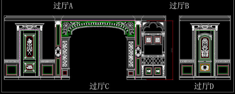 原创欧式豪华整木<a href=https://www.yitu.cn/sketchup/zhanting/index.html target=_blank class=infotextkey>展厅</a><a href=https://www.yitu.cn/su/7590.html target=_blank class=infotextkey>设计</a>分解CAD图-版权<a href=https://www.yitu.cn/su/7381.html target=_blank class=infotextkey>可商用</a>