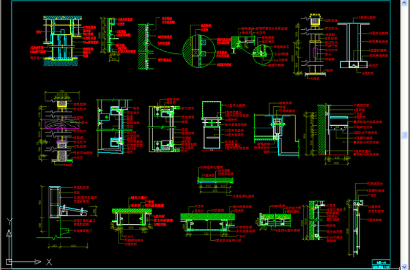 原创玻璃<a href=https://www.yitu.cn/su/langan.html target=_blank class=infotextkey><a href=https://www.yitu.cn/sketchup/langan/index.html target=_blank class=infotextkey><a href=https://www.yitu.cn/su/6781.html target=_blank class=infotextkey>栏杆</a></a></a>、<a href=https://www.yitu.cn/su/7430.html target=_blank class=infotextkey>玻璃幕墙</a>节点<a href=https://www.yitu.cn/su/7590.html target=_blank class=infotextkey>设计</a>大样图-版权<a href=https://www.yitu.cn/su/7381.html target=_blank class=infotextkey>可商用</a>