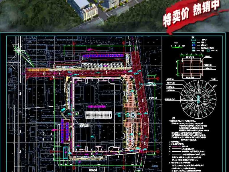 原创物流产业工业物流园CAD全套规划图