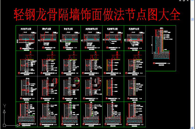 原创轻钢<a href=https://www.yitu.cn/su/7536.html target=_blank class=infotextkey>龙</a>骨隔<a href=https://www.yitu.cn/sketchup/qiangshi/index.html target=_blank class=infotextkey>墙饰</a>面做法节点图-版权<a href=https://www.yitu.cn/su/7381.html target=_blank class=infotextkey>可商用</a>