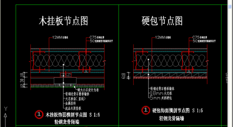 原创轻钢<a href=https://www.yitu.cn/su/7536.html target=_blank class=infotextkey>龙</a>骨隔<a href=https://www.yitu.cn/sketchup/qiangshi/index.html target=_blank class=infotextkey>墙饰</a>面做法节点图-版权<a href=https://www.yitu.cn/su/7381.html target=_blank class=infotextkey>可商用</a>