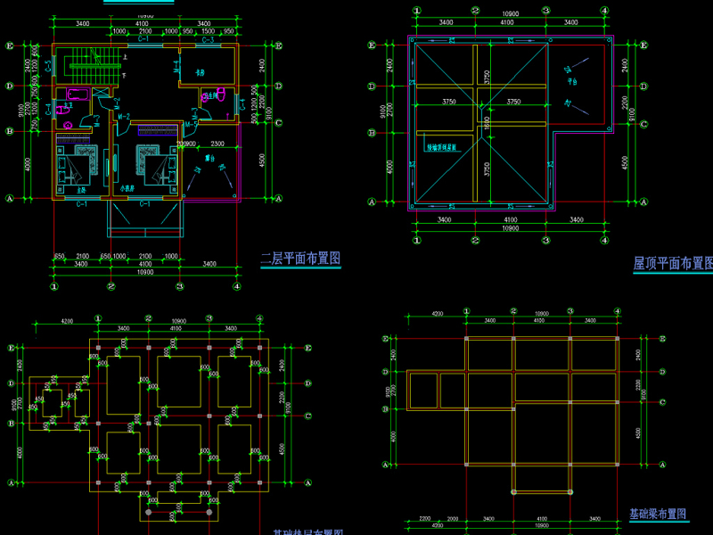 原创砖混结构两层独栋别墅建筑施工图<a href=https://www.yitu.cn/su/7590.html target=_blank class=infotextkey>设计</a>-版权<a href=https://www.yitu.cn/su/7381.html target=_blank class=infotextkey>可商用</a>