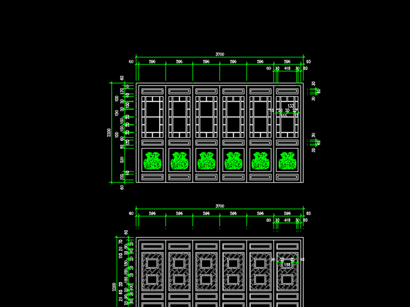 原创古建筑木质门<a href=https://www.yitu.cn/sketchup/chuang/index.html target=_blank class=infotextkey>窗</a>立面图CAD-版权<a href=https://www.yitu.cn/su/7381.html target=_blank class=infotextkey>可商用</a>