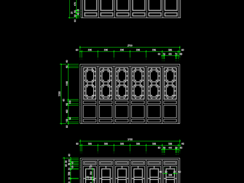 原创古建筑木质门<a href=https://www.yitu.cn/sketchup/chuang/index.html target=_blank class=infotextkey>窗</a>立面图CAD-版权<a href=https://www.yitu.cn/su/7381.html target=_blank class=infotextkey>可商用</a>