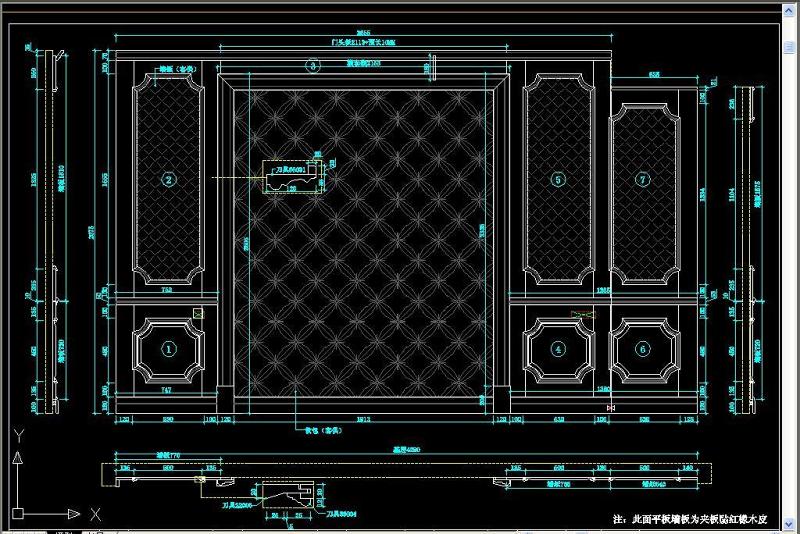 原创标准护墙板实木门门套CAD<a href=https://www.yitu.cn/su/7590.html target=_blank class=infotextkey>设计</a>