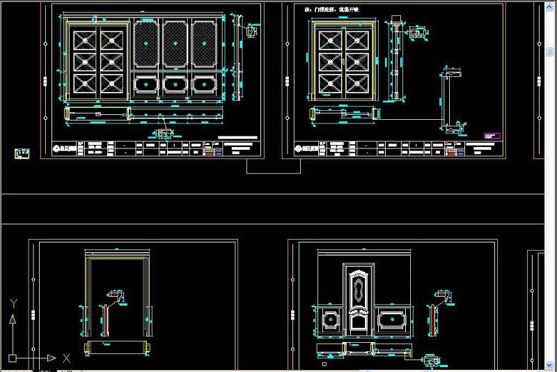 原创标准护墙板实木门门套CAD<a href=https://www.yitu.cn/su/7590.html target=_blank class=infotextkey>设计</a>