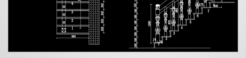 原创欧式<a href=https://www.yitu.cn/sketchup/louti/index.html target=_blank class=infotextkey><a href=https://www.yitu.cn/su/6782.html target=_blank class=infotextkey><a href=https://www.yitu.cn/su/8159.html target=_blank class=infotextkey>楼</a>梯</a></a>扶手CAD样式图-版权<a href=https://www.yitu.cn/su/7381.html target=_blank class=infotextkey>可商用</a>