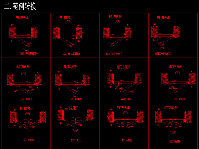 原创各种风格木门<a href=https://www.yitu.cn/su/8113.html target=_blank class=infotextkey>垭口</a>线条CAD标准图库-版权<a href=https://www.yitu.cn/su/7381.html target=_blank class=infotextkey>可商用</a>