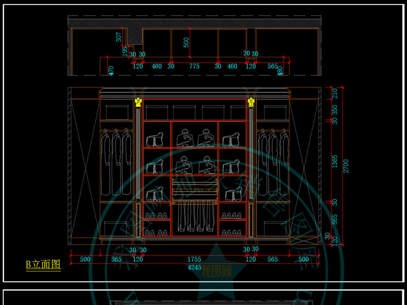 原创意式<a href=https://www.yitu.cn/su/7286.html target=_blank class=infotextkey>简约风</a>格<a href=https://www.yitu.cn/sketchup/yimaojian/index.html target=_blank class=infotextkey>衣帽间</a>CAD<a href=https://www.yitu.cn/su/7590.html target=_blank class=infotextkey>设计</a>深化<a href=https://www.yitu.cn/su/7937.html target=_blank class=infotextkey>图纸</a>-版权<a href=https://www.yitu.cn/su/7381.html target=_blank class=infotextkey>可商用</a>