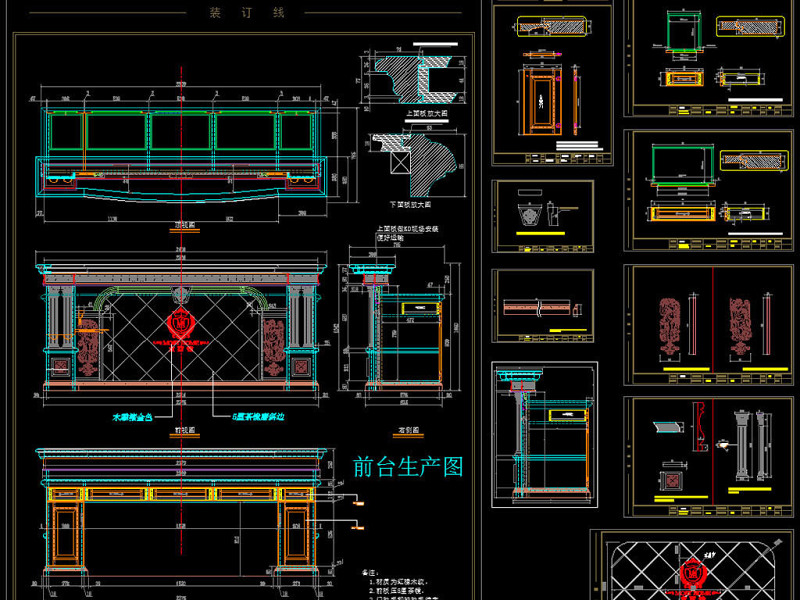 原创整木定制昆明<a href=https://www.yitu.cn/sketchup/zhanting/index.html target=_blank class=infotextkey>展厅</a>案例CAD深化拆单图库-版权<a href=https://www.yitu.cn/su/7381.html target=_blank class=infotextkey>可商用</a>