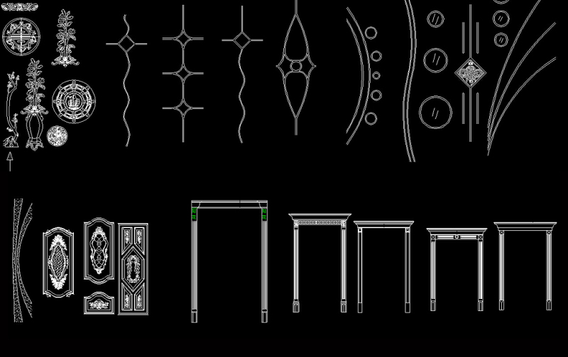 原创门型套框<a href=https://www.yitu.cn/sketchup/huayi/index.html target=_blank class=infotextkey>花</a>纹图案CAD图库-版权<a href=https://www.yitu.cn/su/7381.html target=_blank class=infotextkey>可商用</a>