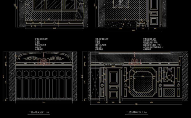 原创全套欧式精品别墅CAD施工图-版权<a href=https://www.yitu.cn/su/7381.html target=_blank class=infotextkey>可商用</a>