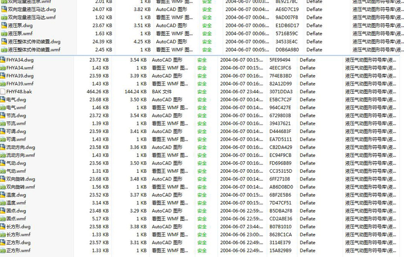 原创液压气动图形符号CAD