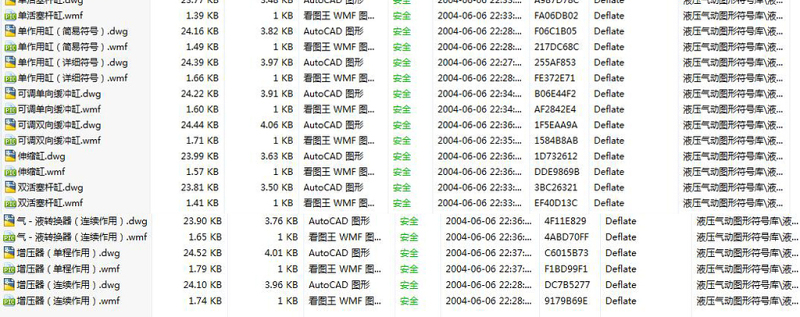 原创液压气动图形符号CAD