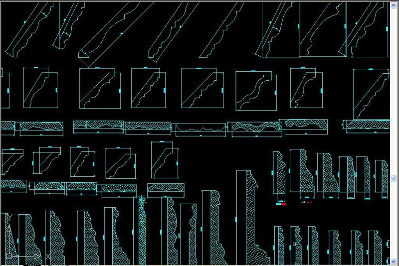 原创实木线条CAD