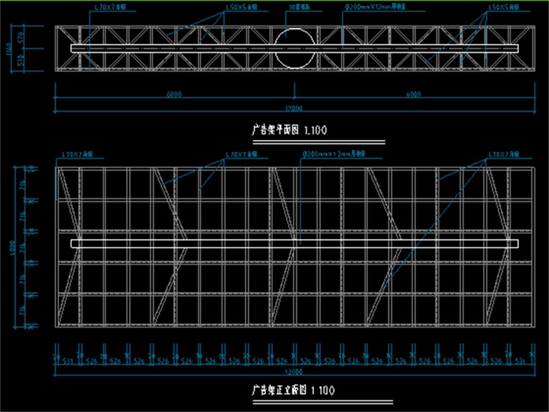 原创<a href=https://www.yitu.cn/su/7676.html target=_blank class=infotextkey>户外</a><a href=https://www.yitu.cn/sketchup/guanggaopai/index.html target=_blank class=infotextkey><a href=https://www.yitu.cn/su/7530.html target=_blank class=infotextkey>广告牌</a></a>CAD结构图