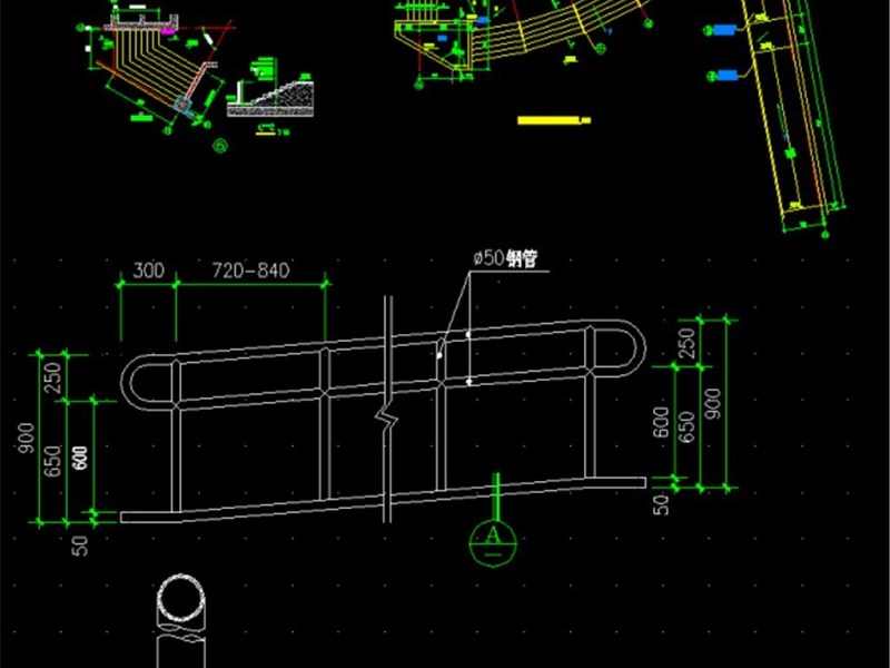 原创精品深化台阶坡道CAD图库大全