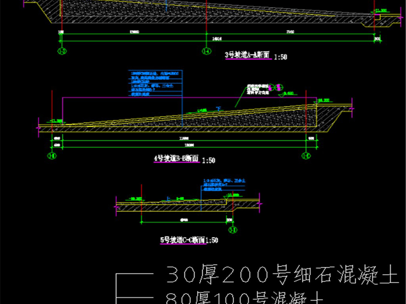 原创精品深化台阶坡道CAD图库大全