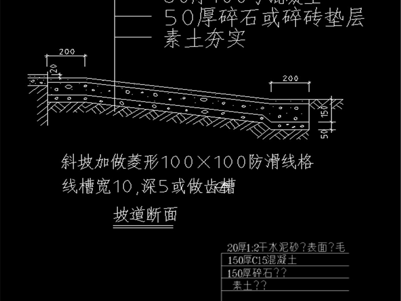 原创精品深化台阶坡道CAD图库大全