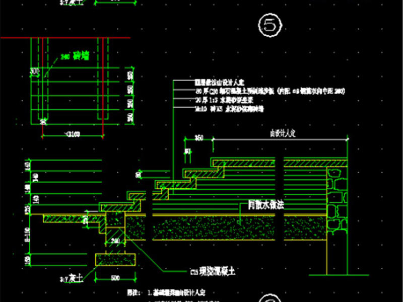 原创精品深化台阶坡道CAD图库大全