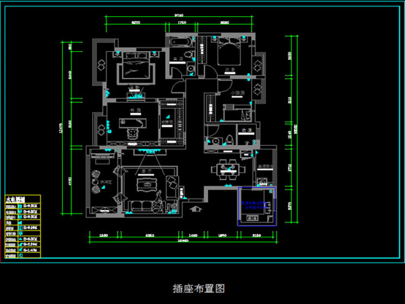 原创CAD开关<a href=https://www.yitu.cn/su/7656.html target=_blank class=infotextkey>插座</a>布置图<a href=https://www.yitu.cn/su/7937.html target=_blank class=infotextkey>图纸</a>-版权<a href=https://www.yitu.cn/su/7381.html target=_blank class=infotextkey>可商用</a>