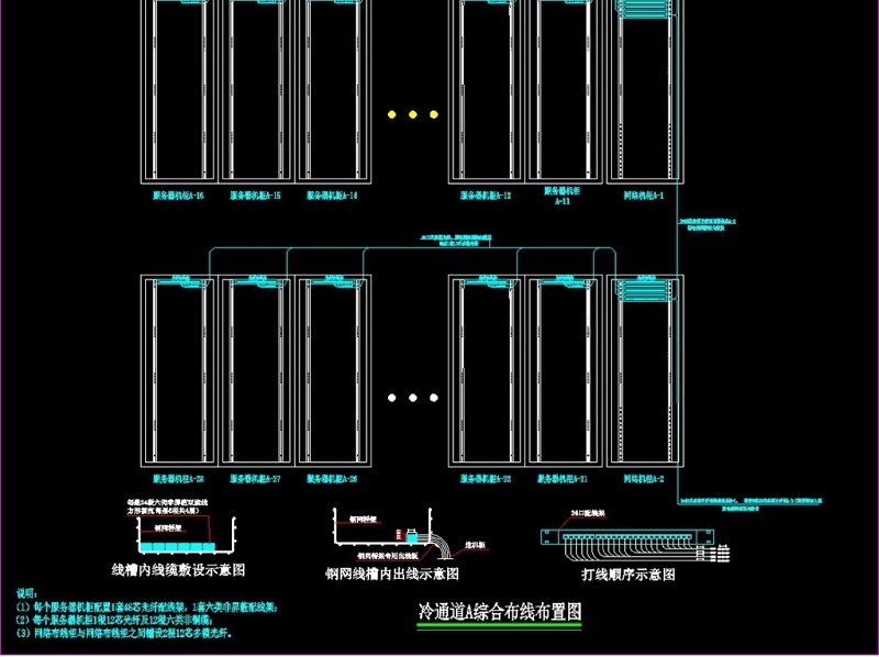 原创数据中心机房全套<a href=https://www.yitu.cn/su/7590.html target=_blank class=infotextkey>设计</a>施工图（冷通道方案）-版权<a href=https://www.yitu.cn/su/7381.html target=_blank class=infotextkey>可商用</a>