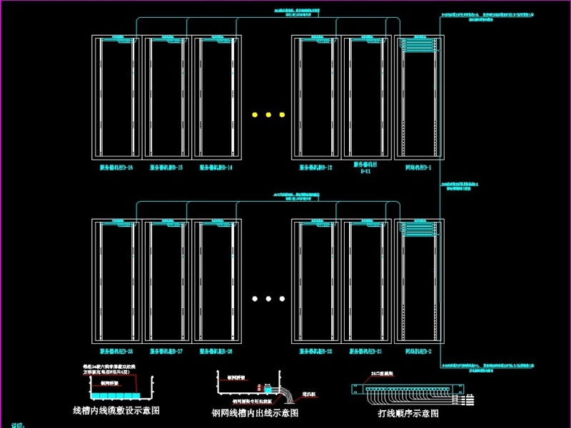 原创数据中心机房全套<a href=https://www.yitu.cn/su/7590.html target=_blank class=infotextkey>设计</a>施工图（冷通道方案）-版权<a href=https://www.yitu.cn/su/7381.html target=_blank class=infotextkey>可商用</a>