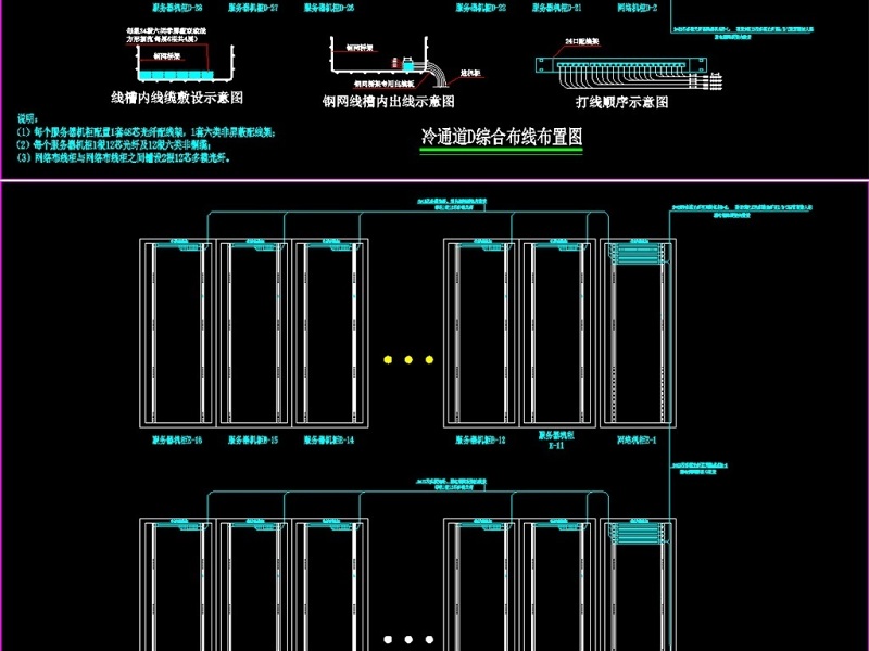 原创数据中心机房全套<a href=https://www.yitu.cn/su/7590.html target=_blank class=infotextkey>设计</a>施工图（冷通道方案）-版权<a href=https://www.yitu.cn/su/7381.html target=_blank class=infotextkey>可商用</a>