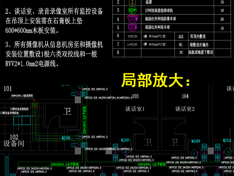 原创纪委办案<a href=https://www.yitu.cn/su/8159.html target=_blank class=infotextkey>楼</a>谈话室安防系统工程全套深化施工图-版权<a href=https://www.yitu.cn/su/7381.html target=_blank class=infotextkey>可商用</a>