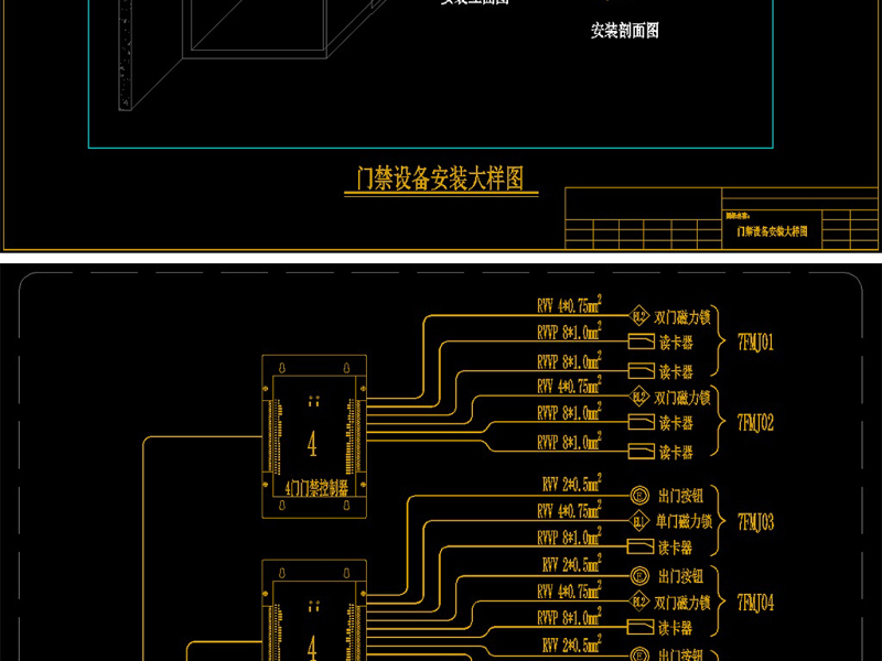 原创一<a href=https://www.yitu.cn/su/5713.html target=_blank class=infotextkey>卡通</a>门禁系统CAD弱电智能化-版权<a href=https://www.yitu.cn/su/7381.html target=_blank class=infotextkey>可商用</a>