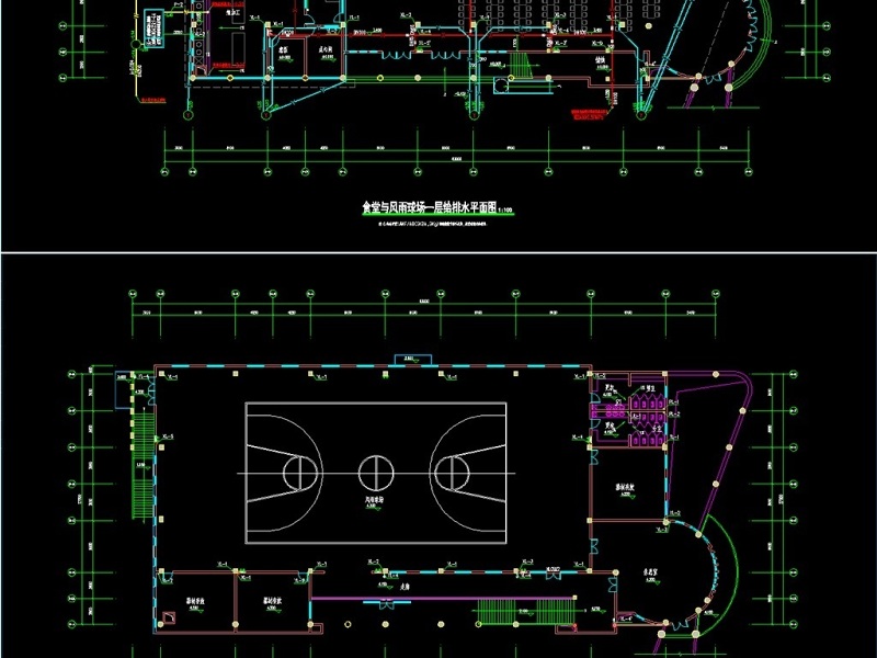 原创二层<a href=https://www.yitu.cn/sketchup/xuexiao/index.html target=_blank class=infotextkey>学校</a>食堂与风雨<a href=https://www.yitu.cn/su/7816.html target=_blank class=infotextkey>球场</a>全套<a href=https://www.yitu.cn/su/5628.html target=_blank class=infotextkey>水</a>电图-版权<a href=https://www.yitu.cn/su/7381.html target=_blank class=infotextkey>可商用</a>